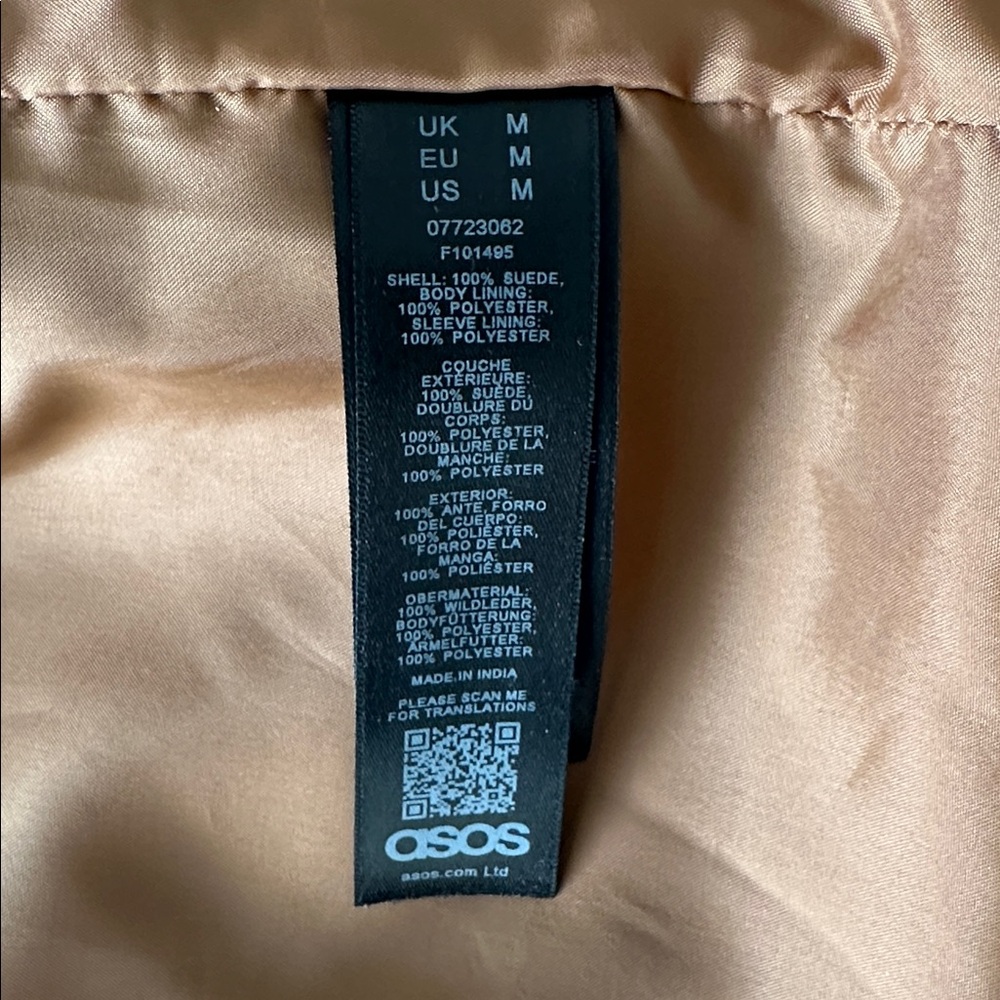Men's Tan Suede Jacket - Picture 5 of 7